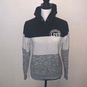 Reflex colorblock comfy hooded pullover sweatshirt